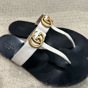 Gucci Sandals White Size 40